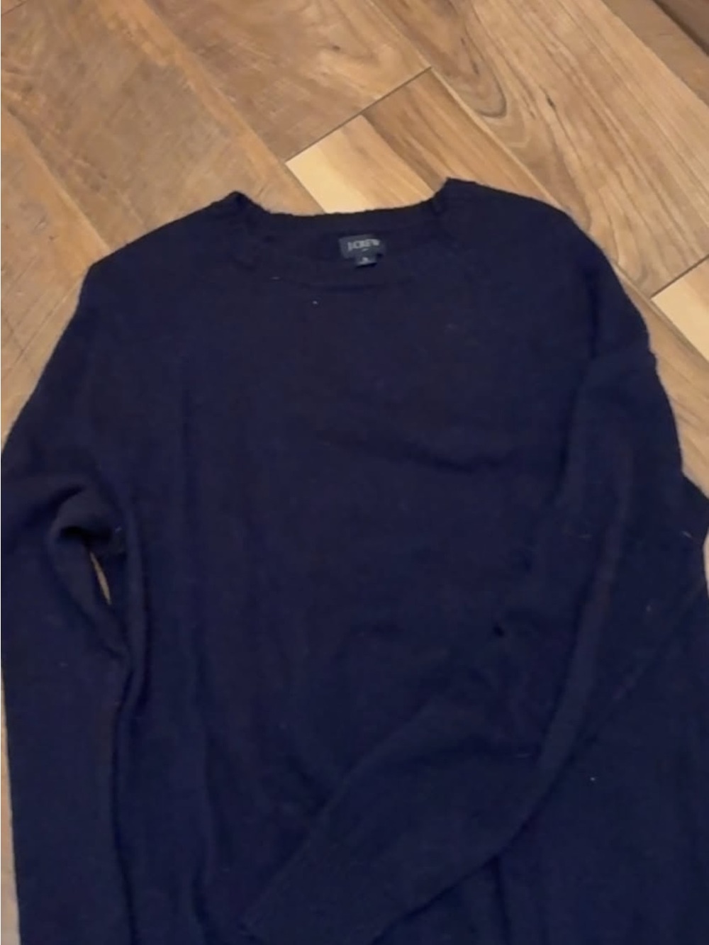J. Crew Men's Navy Crewneck Knit Sweater